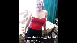 Блондинка от мастурбации дошла до групповой ебли с неграми с огромными членами